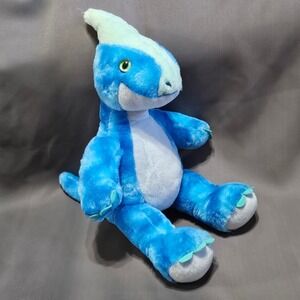 Build-A-Bear Workshop Blue Parasaurolophus Dinosaur Plush Stuffed Animal 2022